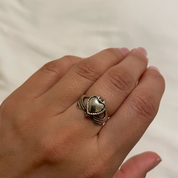 Vintage Victorian Heart Poison Box Statement Ring 925 Sterling Silver Size 7.5 - Picture 13 of 15